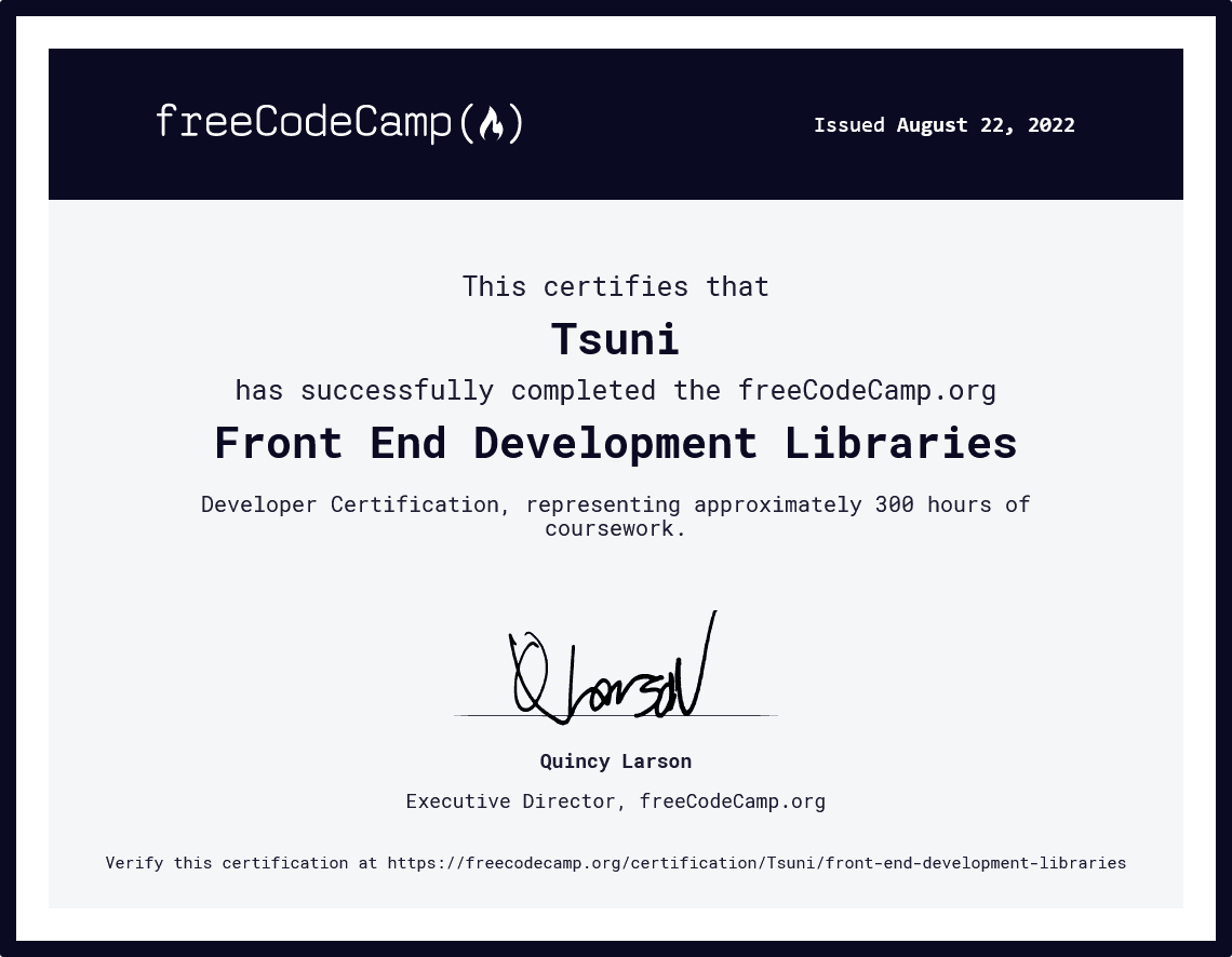 Front End Development Libraries