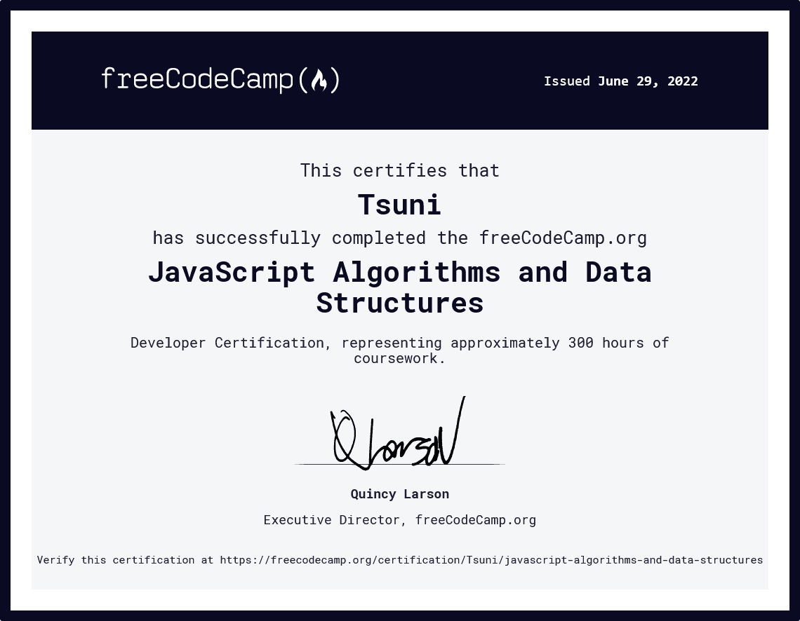 JavaScript Algorithms and Data Structures